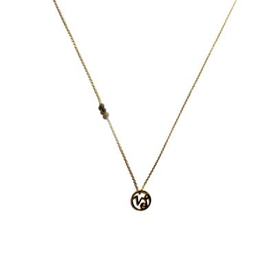 Chain necklace - Zodiac Capricorn (gold-plated silver + French)