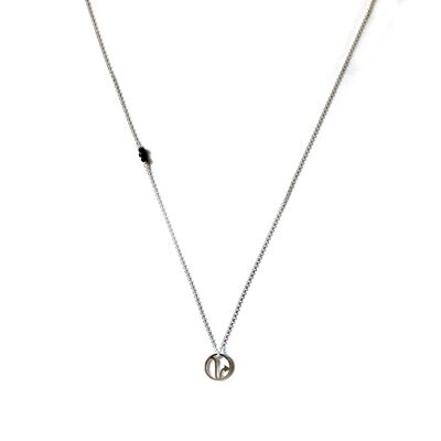 Chain necklace - Zodiac Scorpio (silver + English)