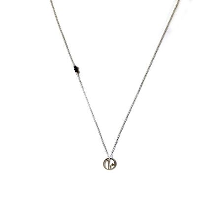 Chain necklace - Zodiac Scorpio (silver + French)
