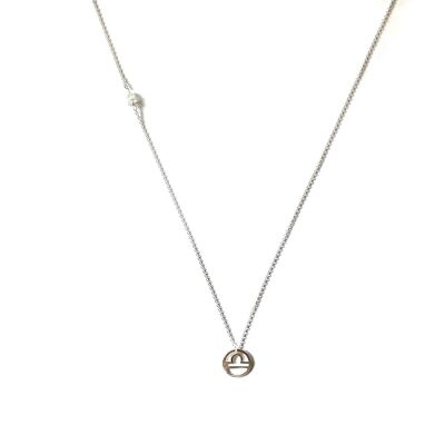 Chain necklace - Zodiac Libra (silver + English)