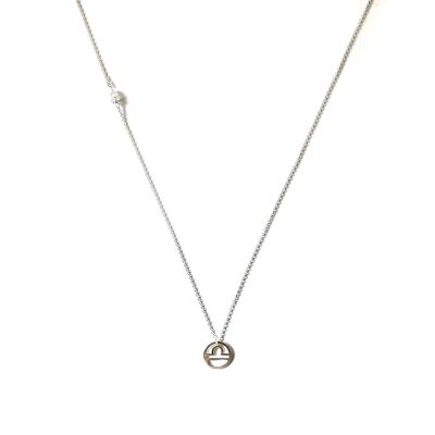 Chain necklace - Zodiac Libra (silver + French)