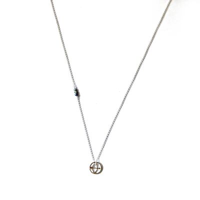 Chain necklace - Zodiac Sagittarius (silver + Spanish)