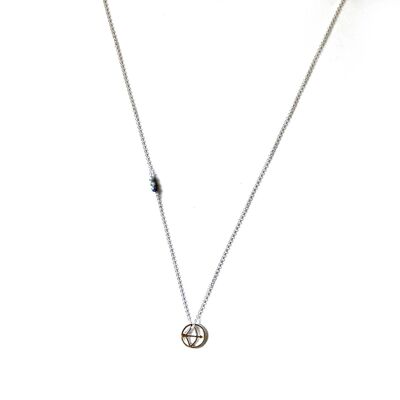 Chain necklace - Zodiac Sagittarius (silver + French)