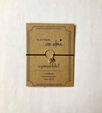 Collier ras du cou Karma (Argent avec placage or + Espagnol + Turquoise) 2