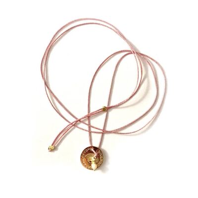 Thread necklace - Goddess Aphrodite (Gold plating + English)
