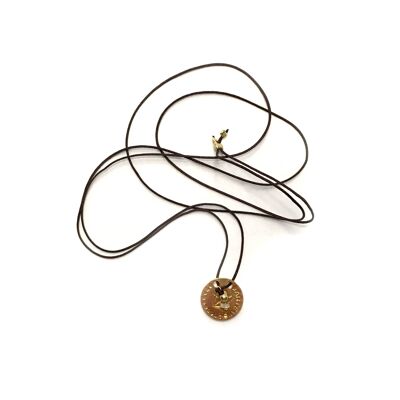 Thread necklace - Goddess Aretmisa (Gold Plated + English)