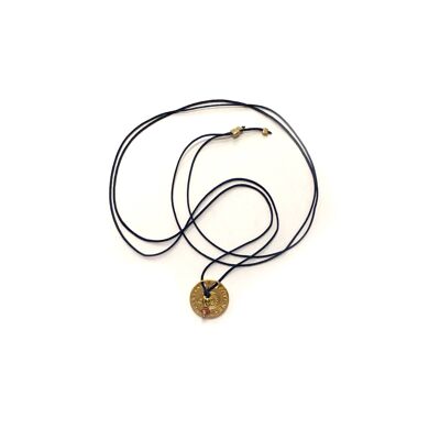 Thread necklace - Goddess Athena (Gold Plated + English)