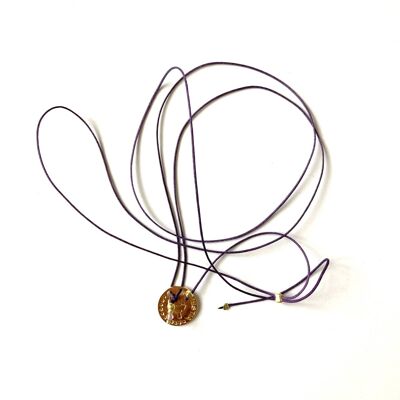 Thread necklace - Goddess Hestia (Silver Plated + English)
