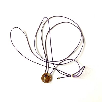 Thread necklace - Goddess Hestia (Gold Plated + English)