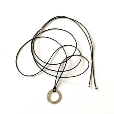 Thread necklace - Ho'oponopono (Black thread)