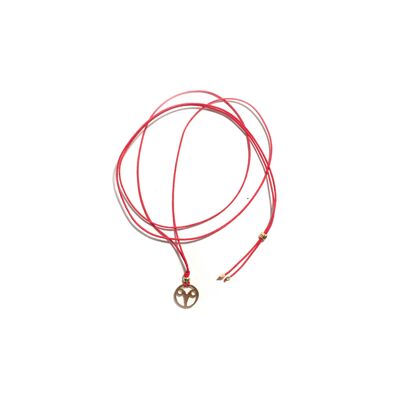Thread Necklace - Zodiac Aries (silver + English)