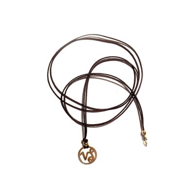 Thread necklace - Zodiac Capricorn (gold-plated silver + French)