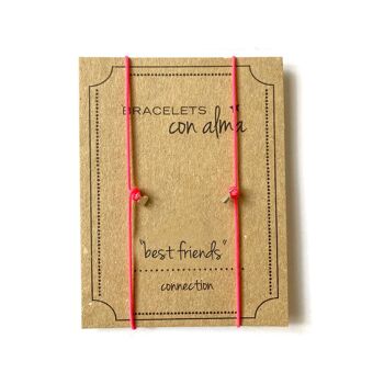 Best Friends Connection Pack Bracelets Coeur (Plaqué Argent) 2