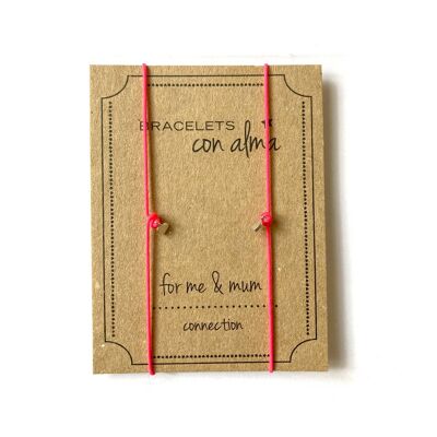 Me & Mum Connection Pack Braccialetti a cuore (placcati argento)