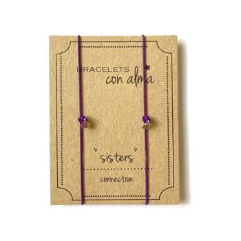 Sisters Connection Pack Bracelets Coeur (Plaqué Or) 3