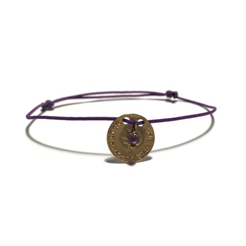 Pulsera - Diosa Hestia (Baño Plata + Francés)