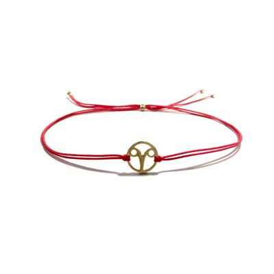 Bracelet - Zodiac Aries (gold-plated silver + French)