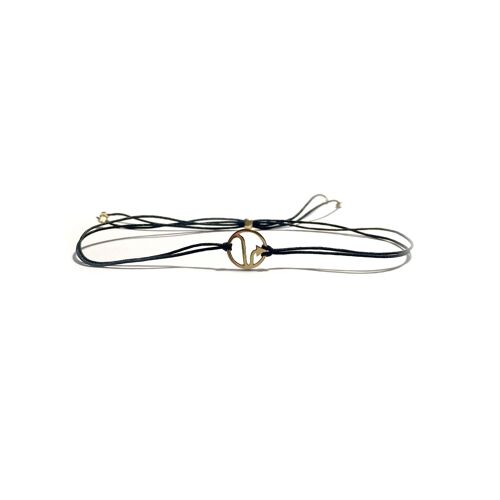 Pulsera - Zodíaco Escorpio (plata con baño oro + Español)