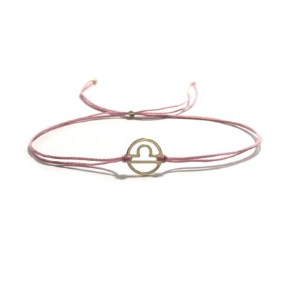 Bracelet - Zodiac Libra (gold-plated silver + English)