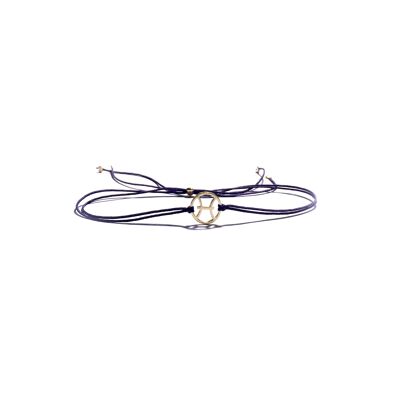 Bracelet - Zodiac Pisces (gold-plated silver + English)