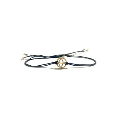 Bracelet - Zodiaque Sagittaire (argent doré + français)
