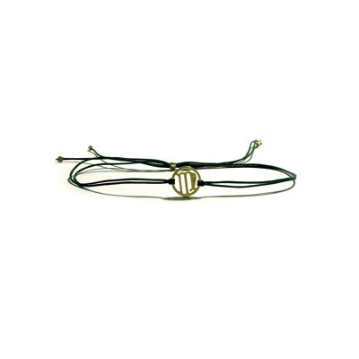 Pulsera - Zodíaco Virgo (plata con baño oro + Español)