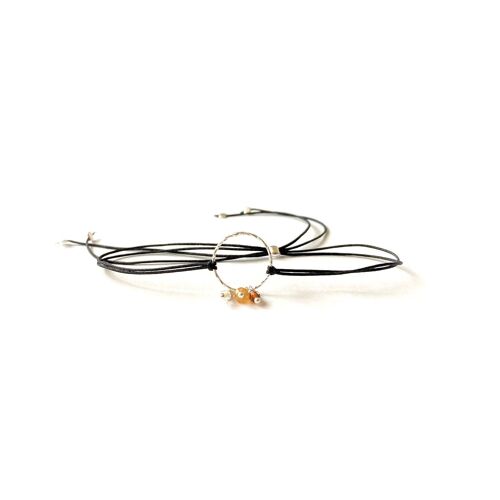 Pulsera Karma (Plata con baño oro + Francés)