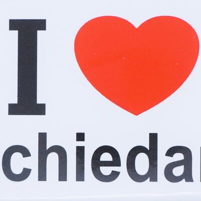 Imán de nevera I Love Schiedam