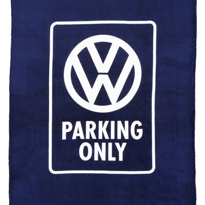 VOLKSWAGEN BUS VW Parking Only Manta polar 150x200cm - azul