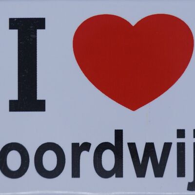 Imán de nevera I Love Noordwijk