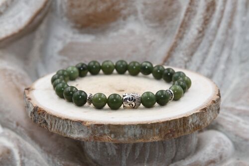 Bracelet Jade Nephrite  8mm