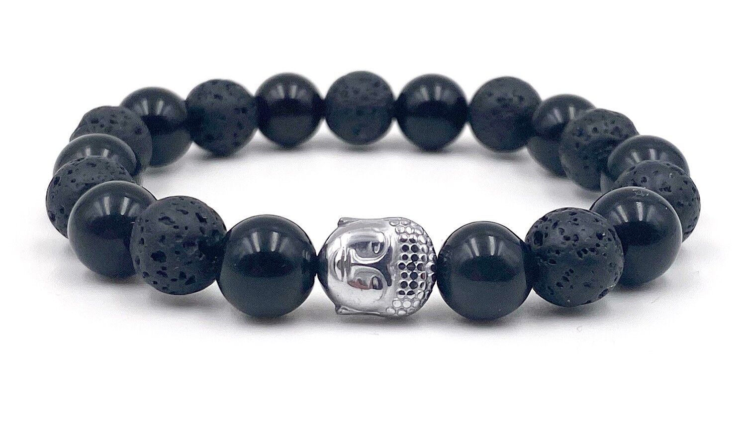 LAVA and OBSIDIAN bracelet