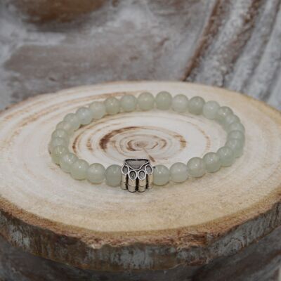 Light GREEN JADE bracelet 6mm