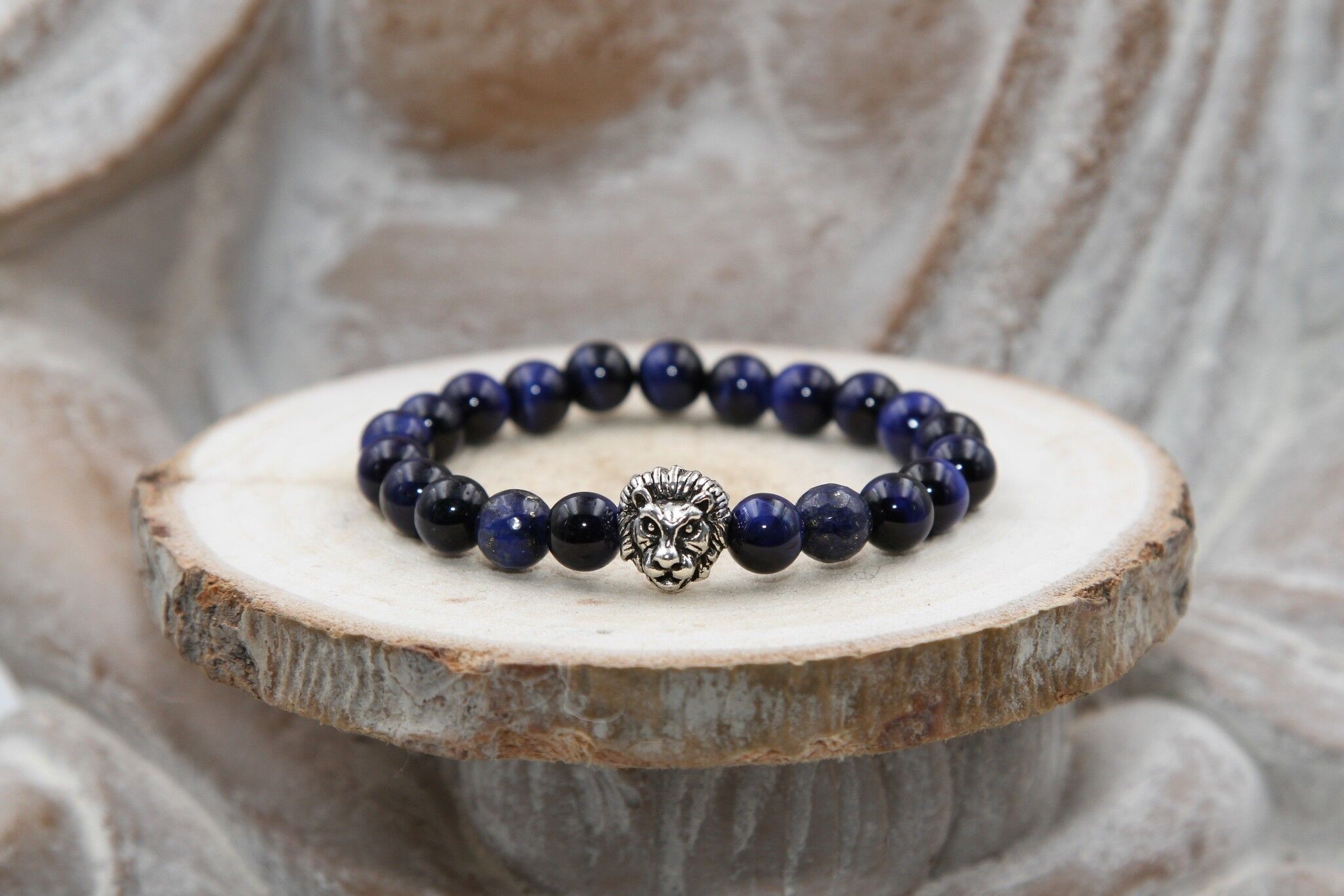 FALCON EYE & LAPIS LAZULI CHILD bracelet 8mm