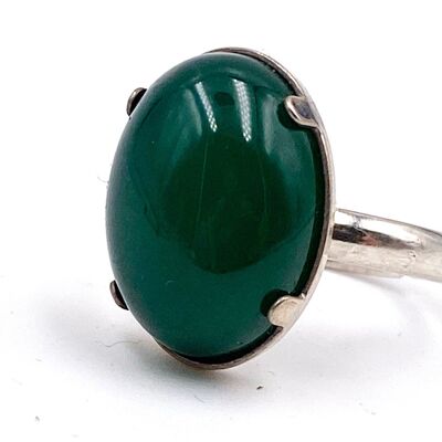 Green AGATE Ring