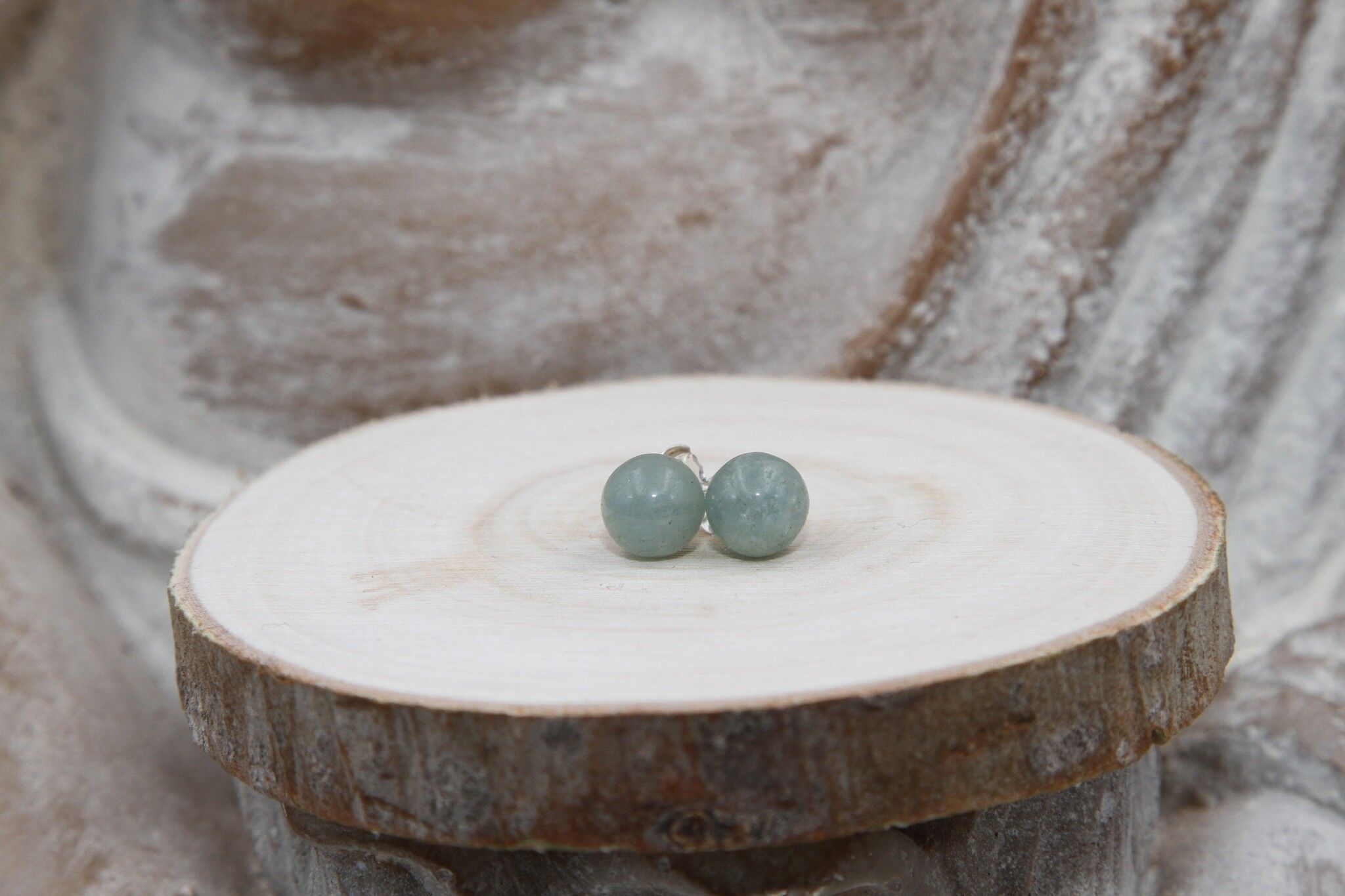 Orecchini a sfera di avventurina da 8 mm