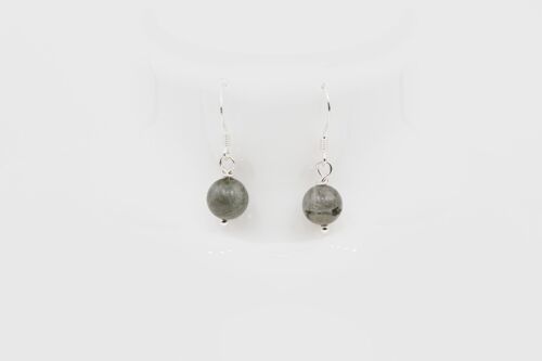 Boucles d'oreilles pierres au choix Argent 925 (gris)