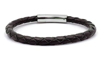 Bracelet Cuir Noir Homme Bracelet Cuir Noir 2