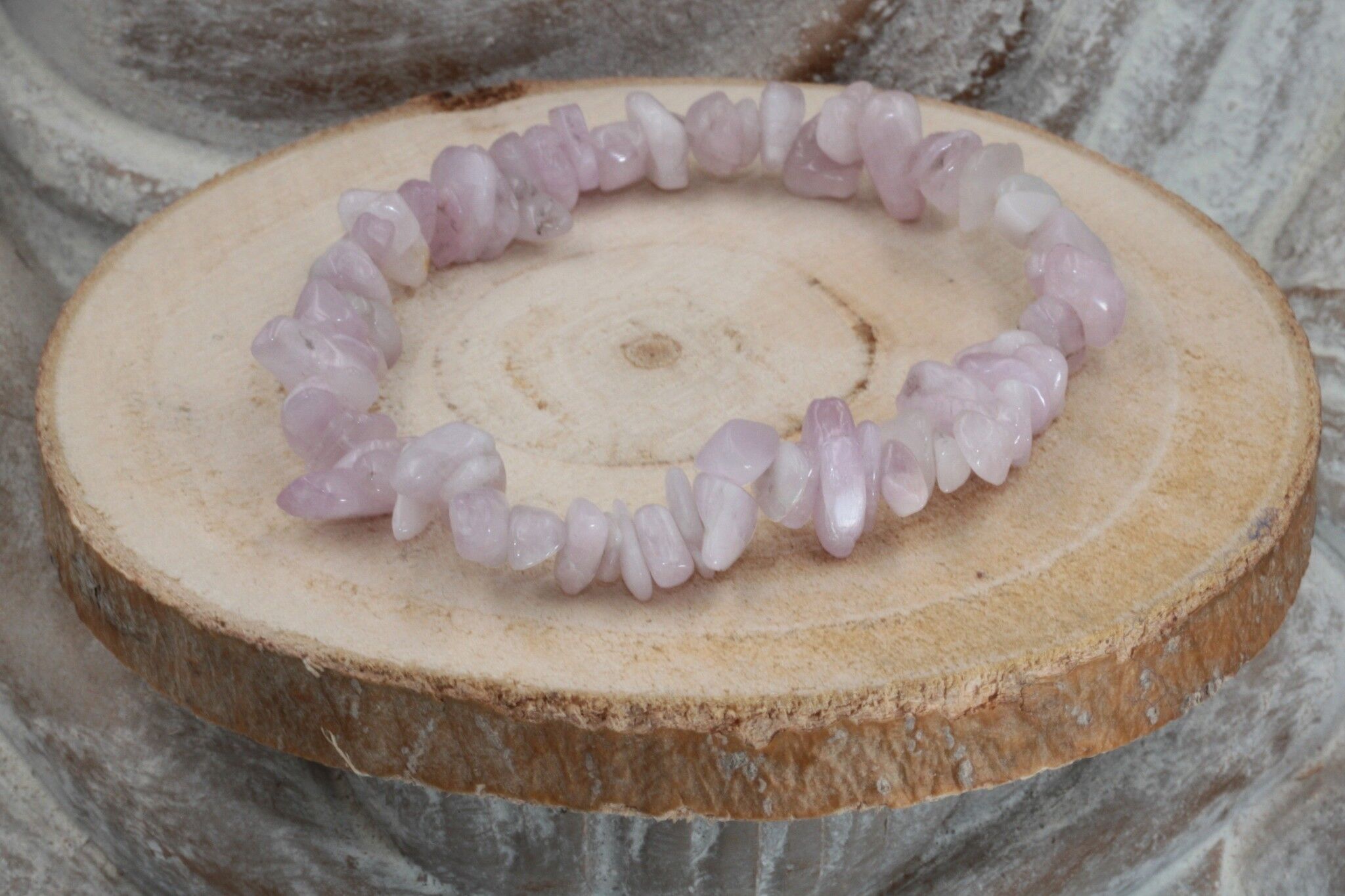 Kunzite Chip Bracelet
