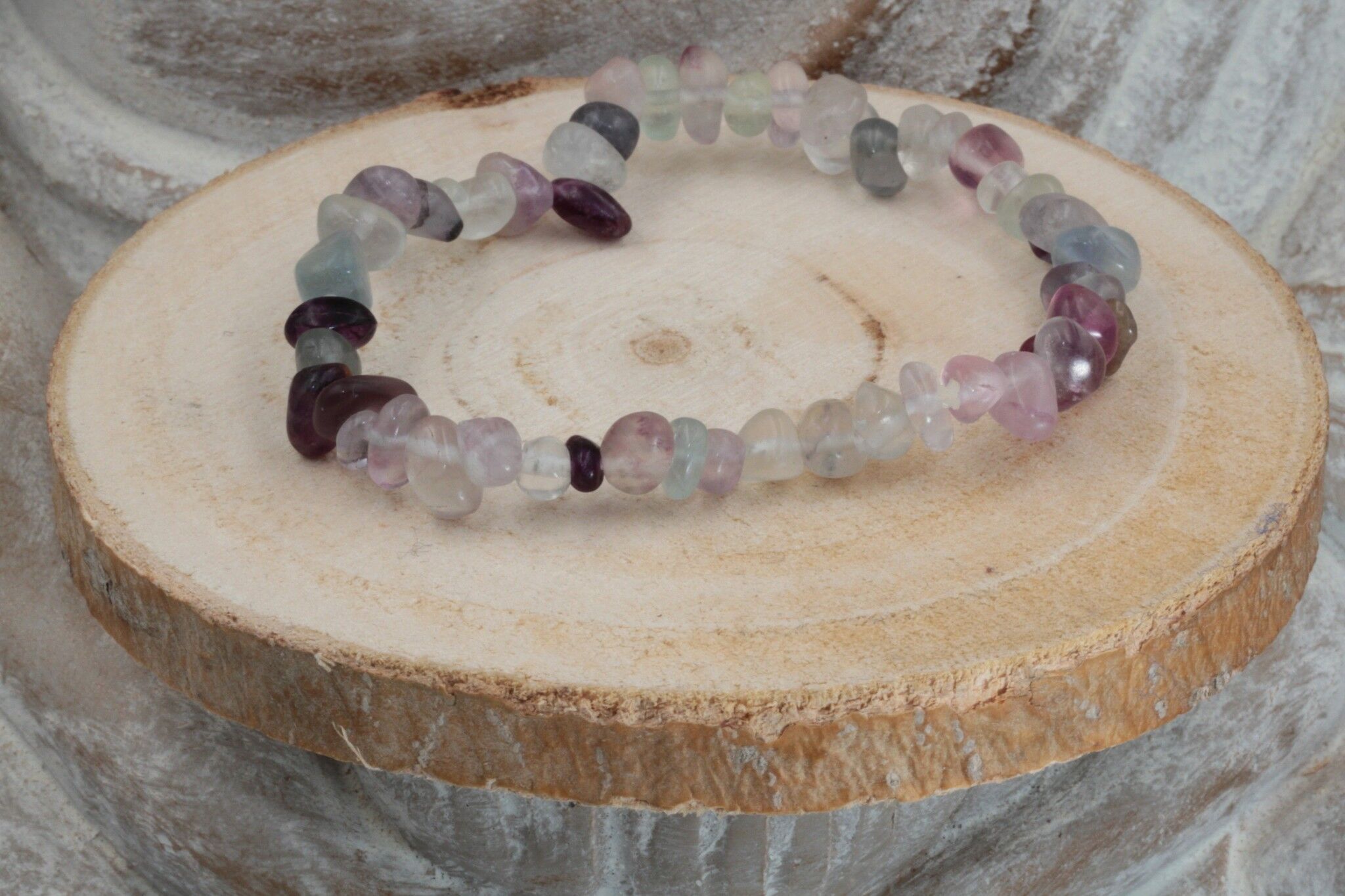 Fluorite Chip Bracelet