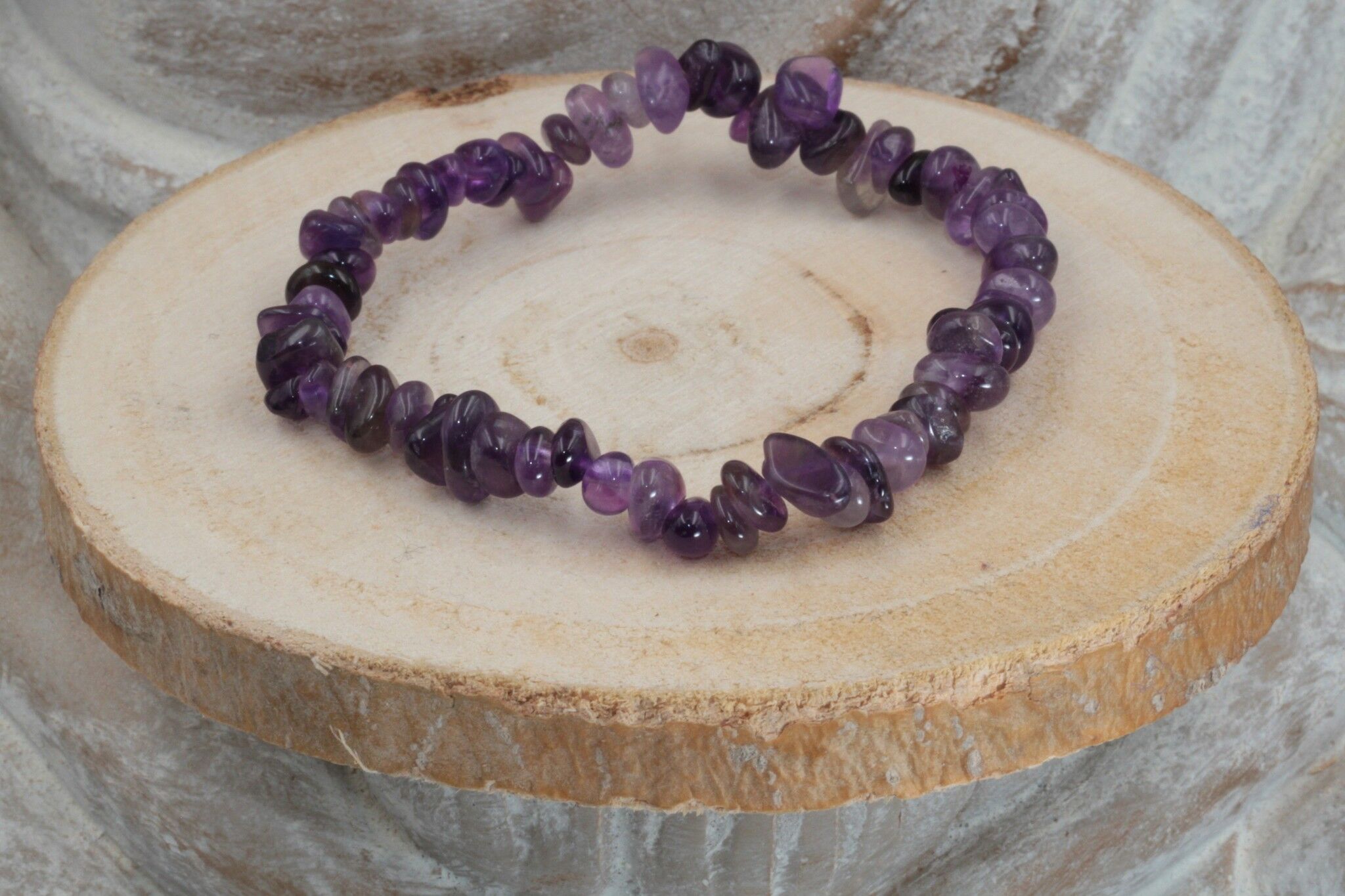 Amethyst chips bracelet Amethyst chips bracelet with tiger eye
