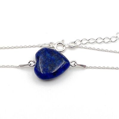925 Sterling Silver Heart Bracelet Turquoise Howilite Heart Bracelet
