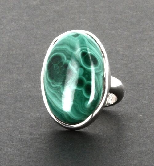 Bague Malachite Ovale Bague Malachite argent 925