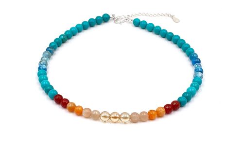 Collier Cheyenne Sunset Pierres de 8mm