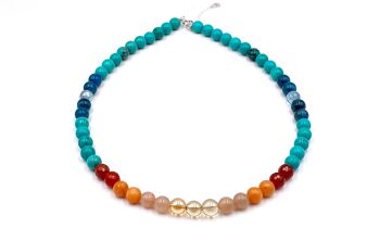 Collier Cheyenne Sunset Pierres de 8mm 2