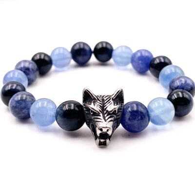 Aqua wolf bracelet Aqua wolf bracelet 8 mm