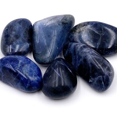 Stone tumbled Sodalite size about 2 cm