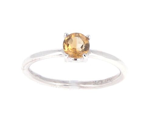 Bague Citrine taillée T60