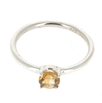 Bague Citrine taillée T60 2