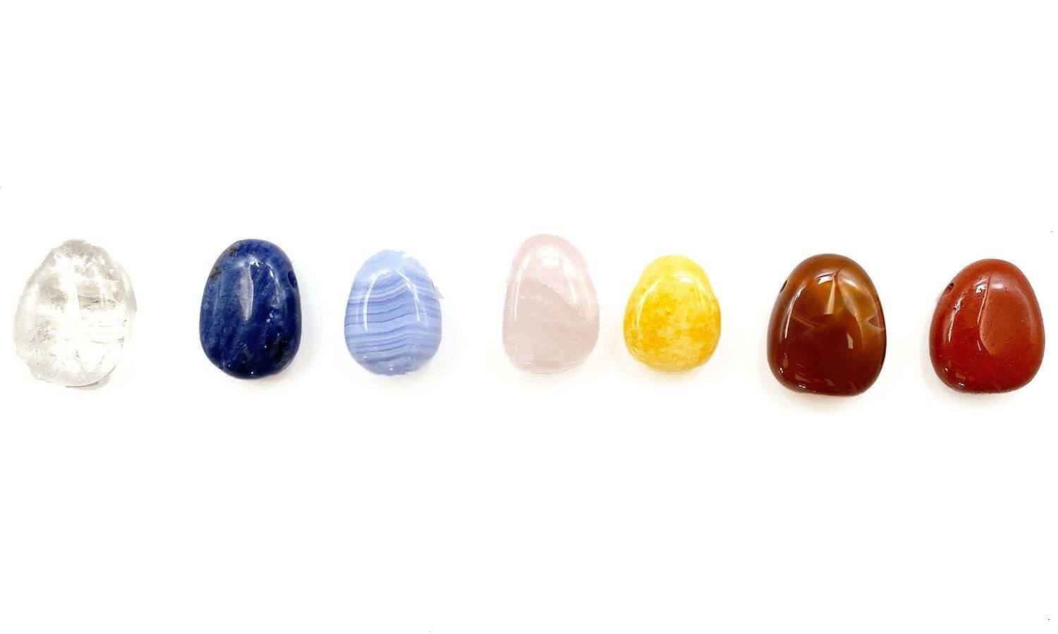 Pack Pendants Tumbled Stones 7 Chakras Pack D
